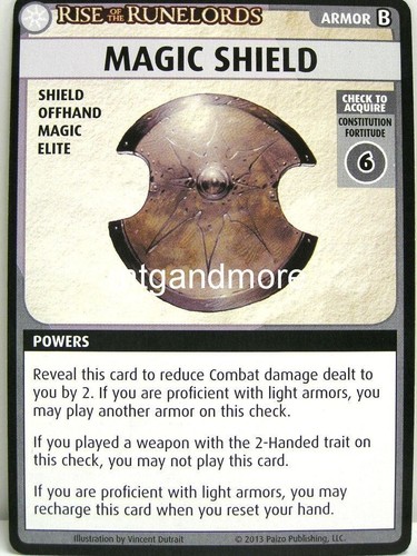Pathfinder adventure card game - card,