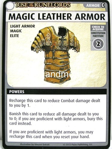 Pathfinder adventure card game - card,
