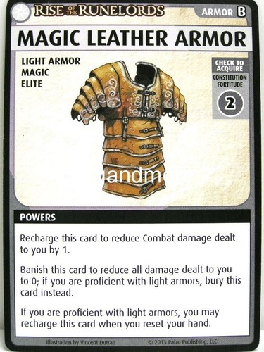 Pathfinder adventure card game - card,
